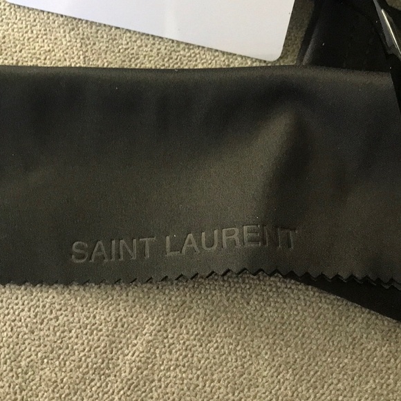 Authentic Saint Laurent SL M119 BLAZE cat eye Sunglasses with gold YSL emblem main image 6